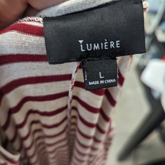 Striped Oversized Tee Shirt - Large - Picture 4 of 5